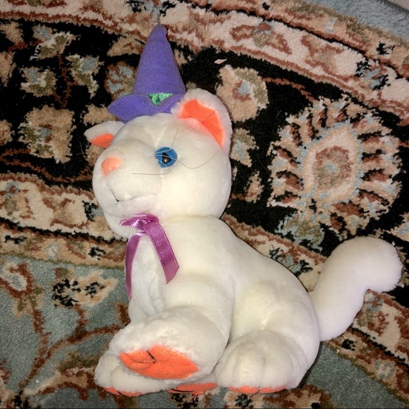 Good Stuff Other - Halloween White Witch Cat Plush